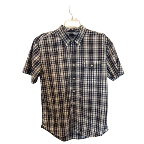 Tommy Hilfiger Shirt Men's Slim Fit Size Large Short Sleeve - Picture 1 of 6